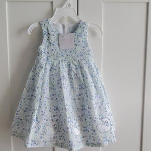 Brand New 24mo Maggie & Zoe Cotton Swan Dress NWT